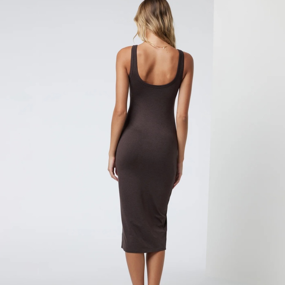 Vuori Brown Tank Midi Dress - Picture 6 of 7